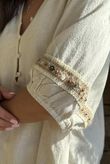 Dalt Vila Peasant Blouse Stone